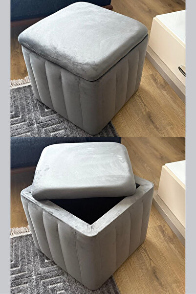 Fahrettin Küçük MALE Babyface Antrasit Çok Amaçlı Sandıklı Dekoratif Kedi Yat...