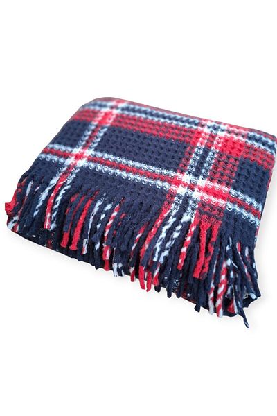 stay with love Tv Blanket Scotch Blanket 130*170 cm Navy Blue-Red Valentine's Day Gift