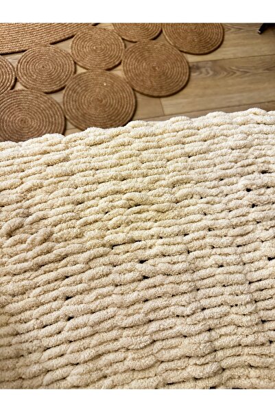 Dropaksesuar El Örgüsü Puffy Battaniye (Her Boyut)