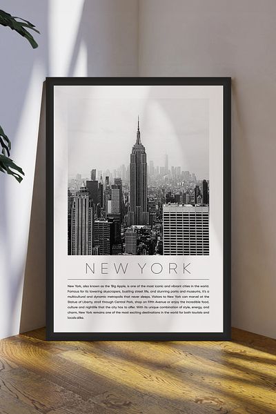 Cadran World Cities Collection Πίνακας MDF με πλαίσιο