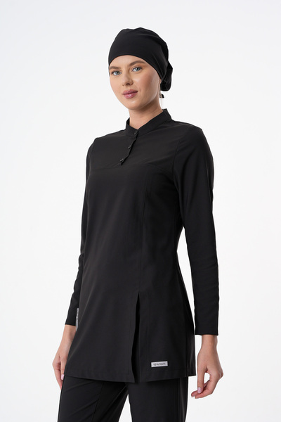 almesta Almesallegra Hemşire Doktor Tesettür Cerrahi Üst Forma Uzun Kol Scrubs