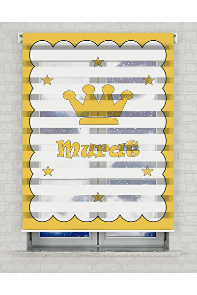 Bright Cover Kral Tacı Baskılı Zebra Perde - Gece Gündüz - Çocuk Odası Perdes...