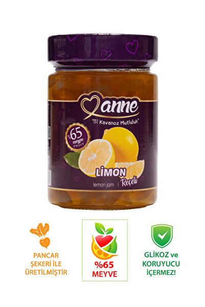 Anne Limon Reçeli 400g (PANCAR ŞEKERİ ILE ÜRETİLMİŞTİR - GLİKOZ, KORUYUCU IÇE...