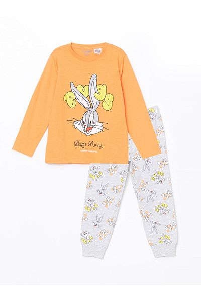 LC Waikiki Lcw Kids Bugs Bunny Printed Boys' Pajama Suit