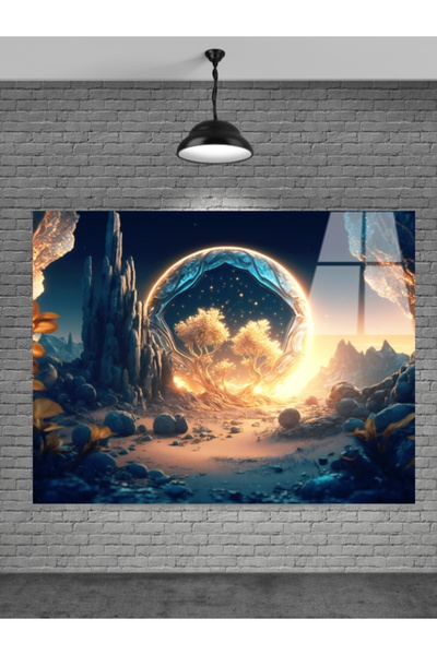 META CAM 3 BOYUTLU MANZARA CAM TABLIO