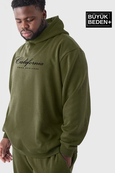 Superlife Ανδρικό χειρόγραφο μπλουζάκι Superlife California με στάμπα μεγάλου μεγέθους