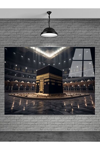 seZZeon 3d Kabe Mekke Cam Tablo Ev Dekorasyon,balkon Dekorasyonu,dekoratif,du...