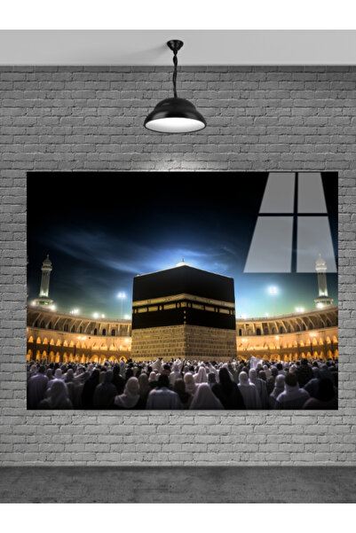 META CAM Kabe Mekke Cam Tablo Ev Dekorasyon,balkon Dekorasyonu,dekoratif,duva...