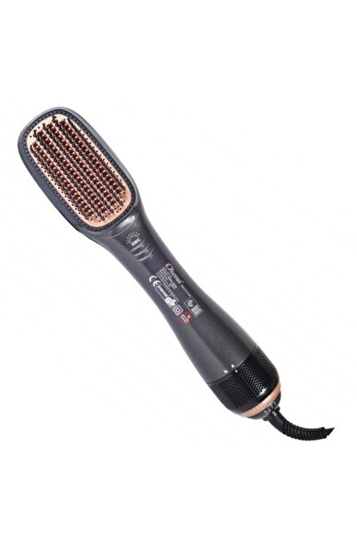 Okema مجفف شعر وفرشاة تصفيف 2 في 1 - رمادي غامق OK-715