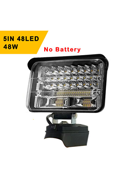 Choice كشاف LED محمول 5 بوصة 48 ليد 48 وات من OUTLULU، إضاءة لاسلكية محمولة ل...