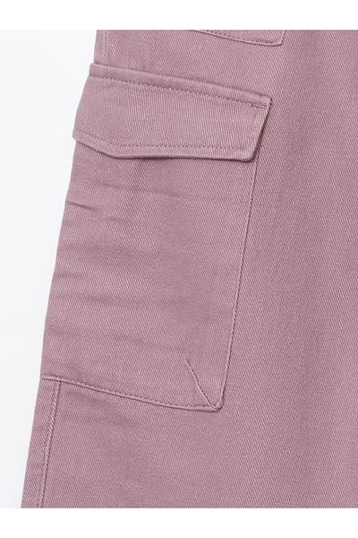 LC Waikiki Elastic Waist Girl's Cargo Pants S50520Z4Nvy