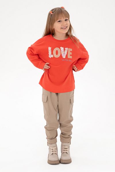 U.S. Polo Assn. Girl's Sand Canvas Pants 50301376 -Vr085
