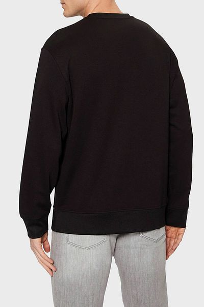 Armani Exchange Мъжки суитшърт с кръгло деколте и декорация от камък - стандартна кройка XM000331 AF12269 UC001