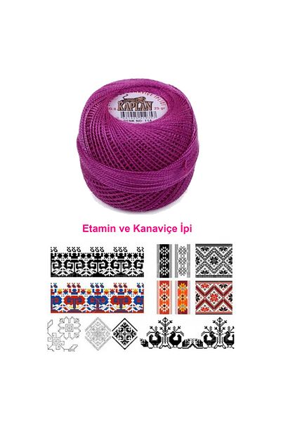 Take and Happy Tiger Etamin and Cross-stitch Floss 8 No Code/Color: 114 - Lisinya - Lisinya