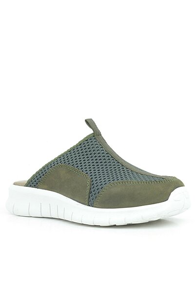 Shoes Center Khaki Green Sand - Comfort Sole Medical Sports Slippers