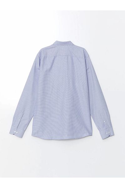 LC Waikiki Cămașă pentru bărbați cu mânecă lungă Lcwaıkı Formal Blue Slim Fit