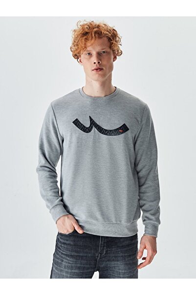 Ltb Світшот з сірим логотипом на комірі