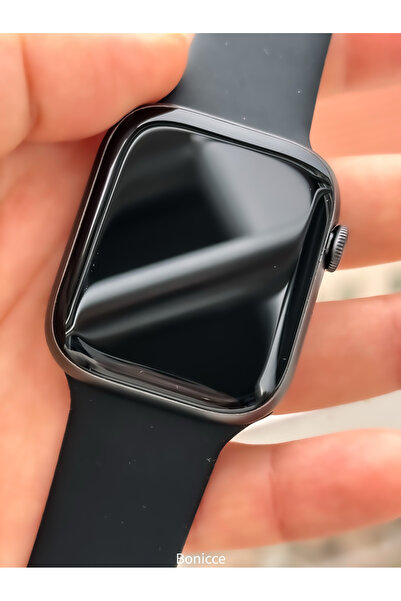 FERRO Marka 42 MM Kasa Çap , Adım Sayar , Amoled Ekran, Siyah Silikon Kordon Kadın Akıllı Kol Saati