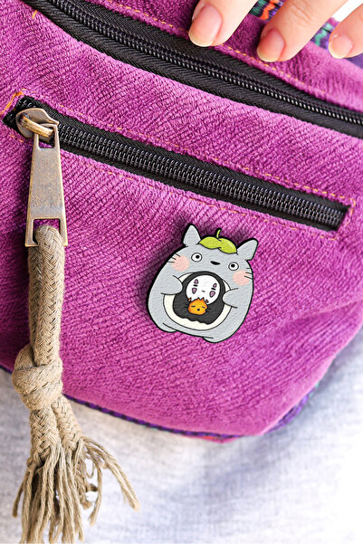 Rozzy Lab Totoro Cute - Rozet - Broş - Yaka Çanta Aksesuar