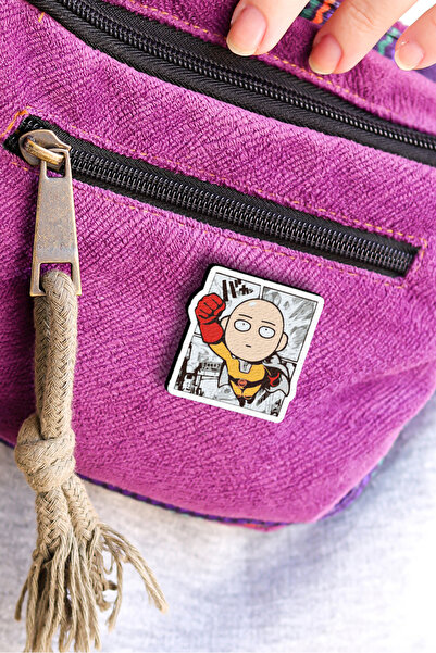 Rozzy Lab One-Punch Man - Anime Rozet - Broş - Yaka Çanta Aksesuar