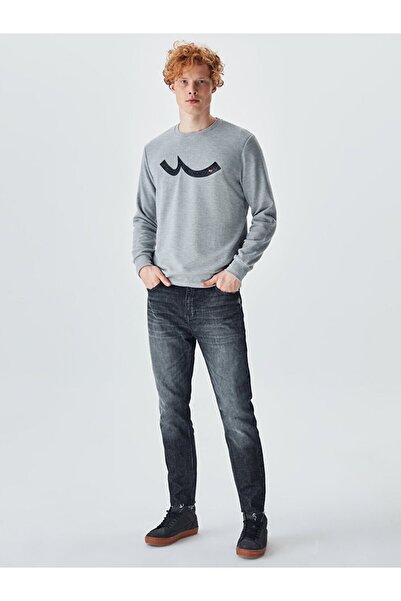 Ltb Світшот з сірим логотипом на комірі