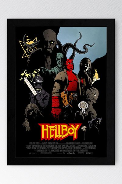 Saturn Hellboy în cadru - Pictură poster de film