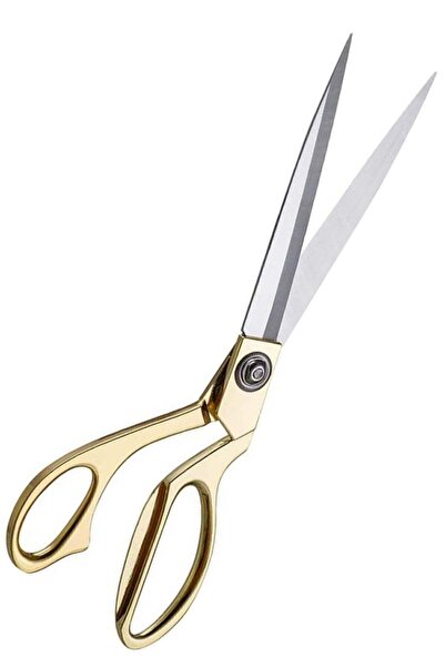 TıkTık AL İthal Metal Sarı Makas  Kumaş Kot Deri Kesim Profesyonel Terzi Maka...