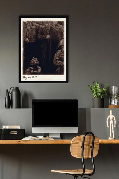 Saturn Hellboy în cadru - Pictură poster de film