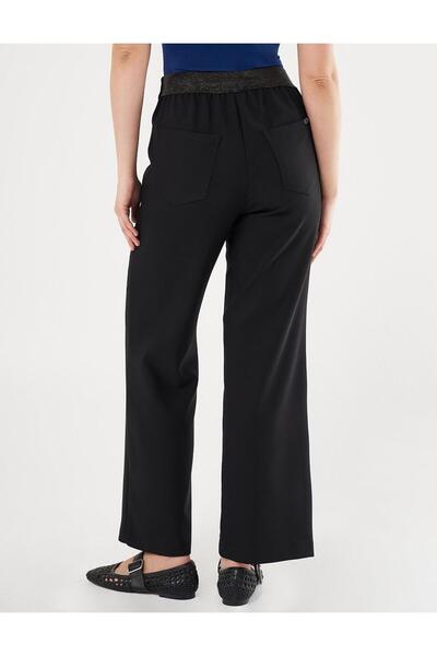 KYR High Waist Trousers with Waistband Black