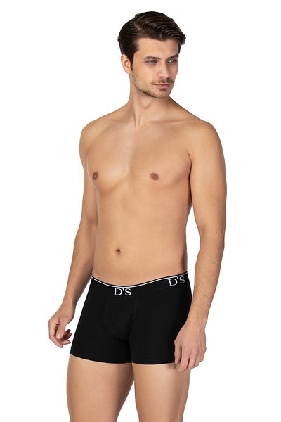 D'S Damat Luxury 2 Pack Boxer Black