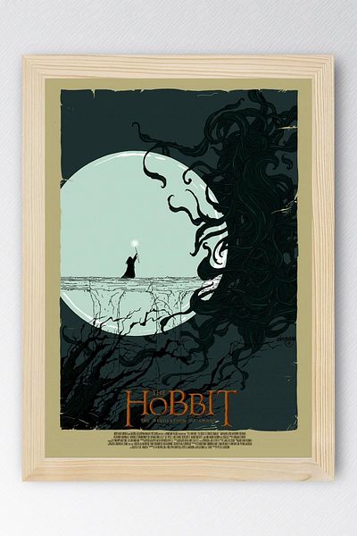 Saturn The Hobbit Framed Painting - Movie Poster Painting