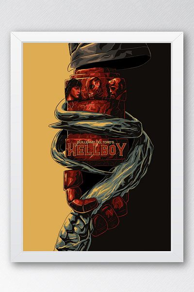 Saturn Hellboy în cadru - Pictură poster de film