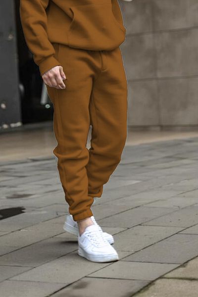 ruNadeS Men's Winter Warm Cotton Sporty Sweatpants with Elastic Legs