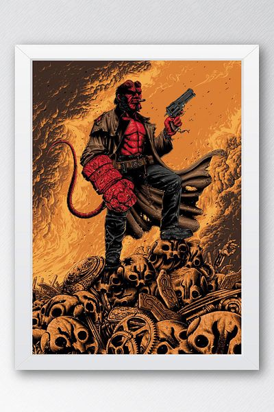 Saturn Hellboy în cadru - Pictură poster de film