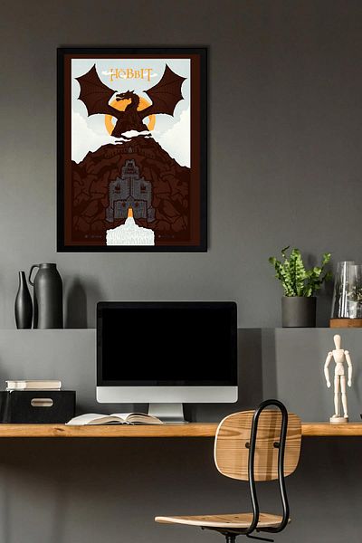 Saturn Tablou înrămat Hobbit - Tablou poster film