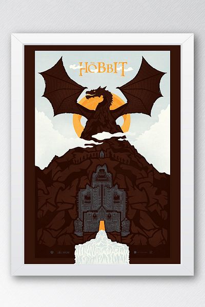 Saturn Tablou înrămat Hobbit - Tablou poster film