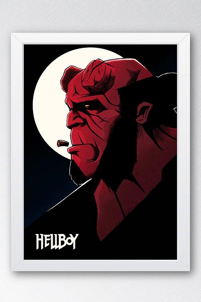 Saturn Hellboy în cadru - Pictură poster de film