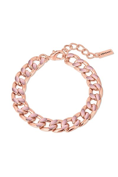 YOKOAMİİ Modeschmuckarmband Armband Roségold Emaille Rosa