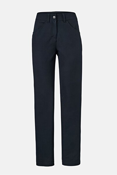 Tchibo Women Regular Fit Solid Stretchable Thermal Pants, Navy