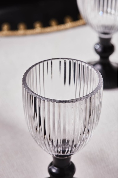 Karaca Rocco 6-Piece Coffee Glasses Black 60 ml