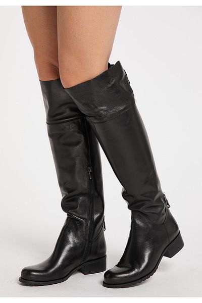 Dreimaster Femininer Leder Stiefel