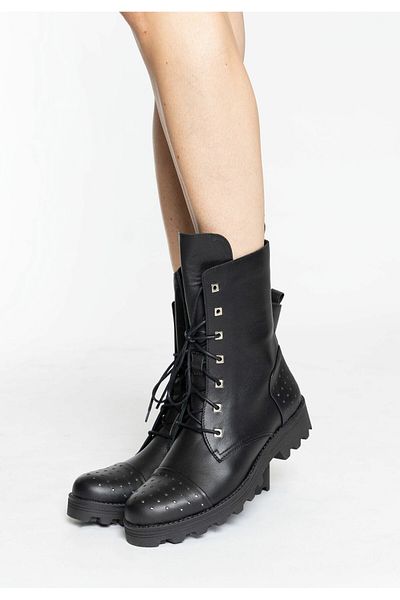 myMo Rocks Ankle-boots Aus Leder