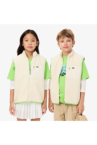 Lacoste Çocuk Beyaz Yelek