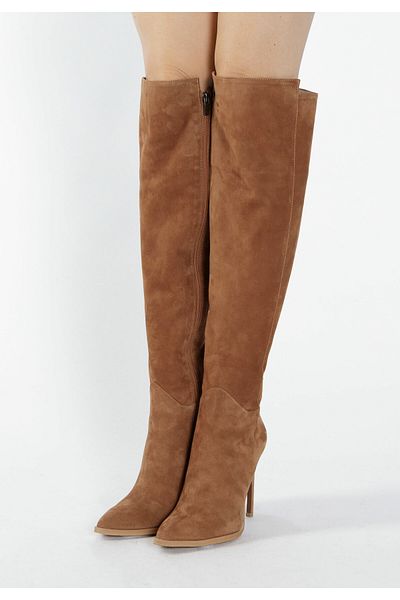 Faina Overknees Aus Verloursleder