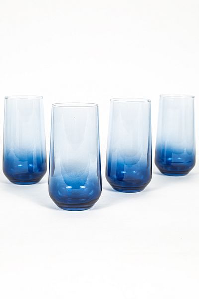 Rakle New Iconic 4-Piece Soft Drink Glass Set Blue 470 Cc