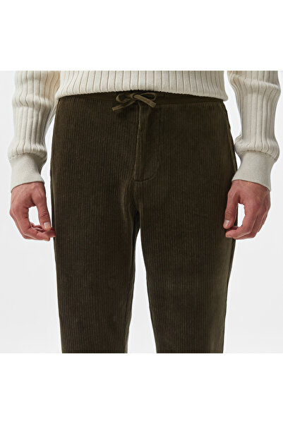 Lacoste Erkek Tapered Fit Chino Koyu Yeşil Pantolon