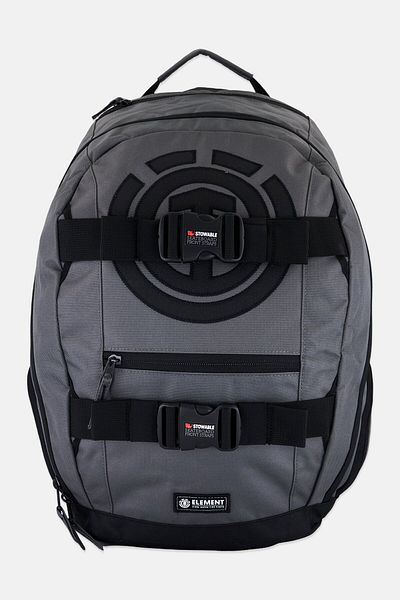 Element Men Brand Logo Backpack 50 H x 42 L x 12 W cm, Grey/Black