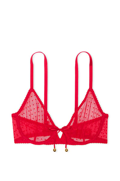 Victoria's Secret Jingle Bells Tül Desteksiz Demi Sütyen