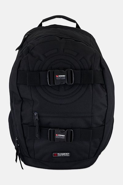Element Men Embroidered Backpack 47 H x 32 L x 20 W cm, Black