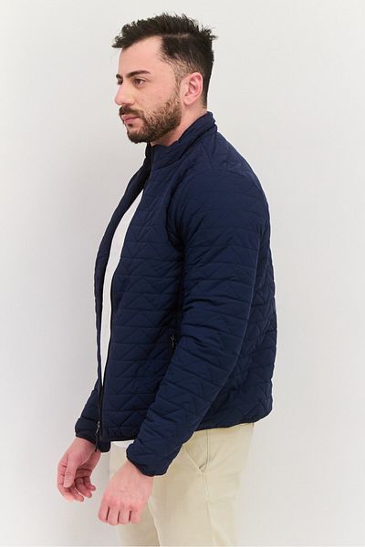 Rainforest Men Quilted Puffer Jacket, Dark Navy